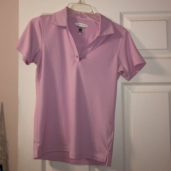 Pink Women's Golf Polo - Picture 1 of 2